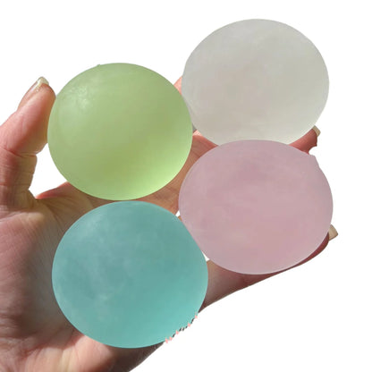 Blue Maltose Squishy Toys Anti Stress Sensory Fidgets Toy Soft Simulated Transparent Blue Maltose Slow-rebound Decompression Toy Beauty World Shop