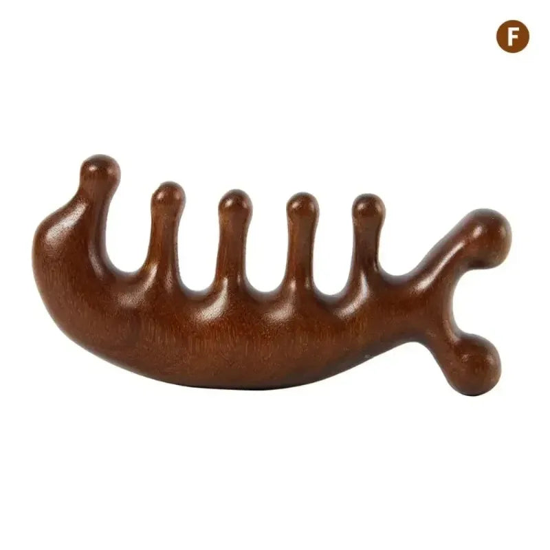 Gua Sha Massage Comb, Head and Face Scalp, Natural Facial Massager, Wide Tooth, Guasha Scraping, Body Massage Beauty Trend Shop