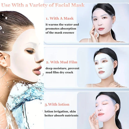 Silicone Mask Cover 3D Ear-type Anti-slip Anti-drop Fixed Mask, Auxiliary Moisturizing Mask Cover to Prevent Evaporation Tool Beauty World Shop