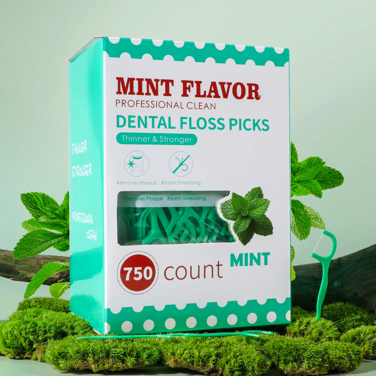 Mint dental floss stick - home portable disposable care dental floss stick - oral care - deep cleaning - interdental cleaning pr Beauty World Shop