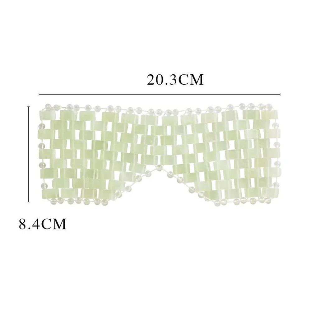 Cooling Jade Eye Mask Massager Natural Jade Eye Mask Eye Eye for Eye Relax Sleep Massager Mask Tools Mask Care Stone Face Sleep Beauty Trend Shop