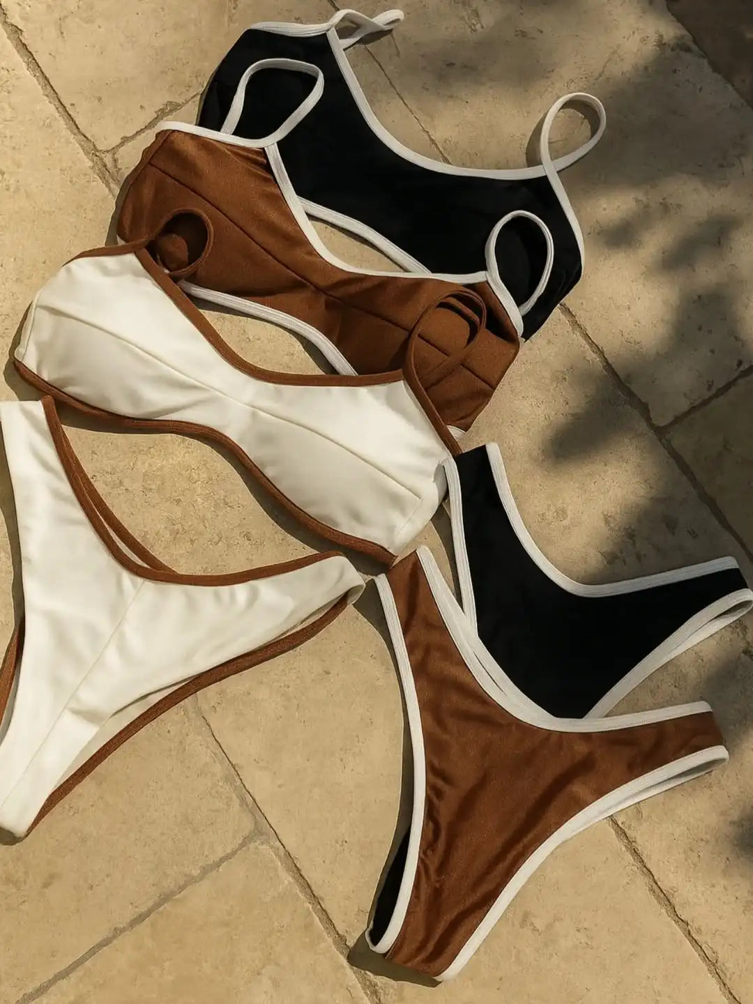 2026 Sexy Bikini Women Swimsuit Female Swimwear Bandeau Biquini Bathing Suit Shiny Swimming Suits Halter Bodysuit Beachwear Beauty World Shop