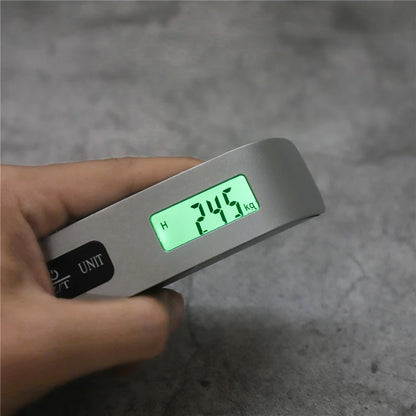 Portable Scale Digital LCD Display 110lb/50kg Electronic Luggage Hanging Suitcase Travel Weighs Baggage Bag Weight Balance Tools Beauty World Shop