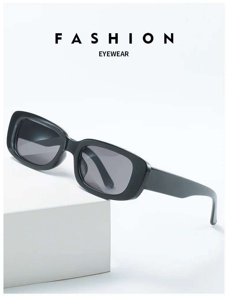 Square Sunglasses Women Rectangle Luxury Brand Designer Sun Glasses For Female Gradient Clear Small Lens Unisex Oculos De Sol Beauty World Shop