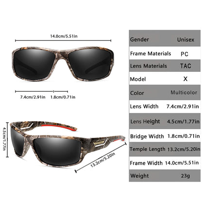 LOISRUBY Polarized Fishing Sunglasses Men Camouflage Driving Outdoor Sports Cycling Running Goggles UV400 Tackle Eyewear Beauty World Shop