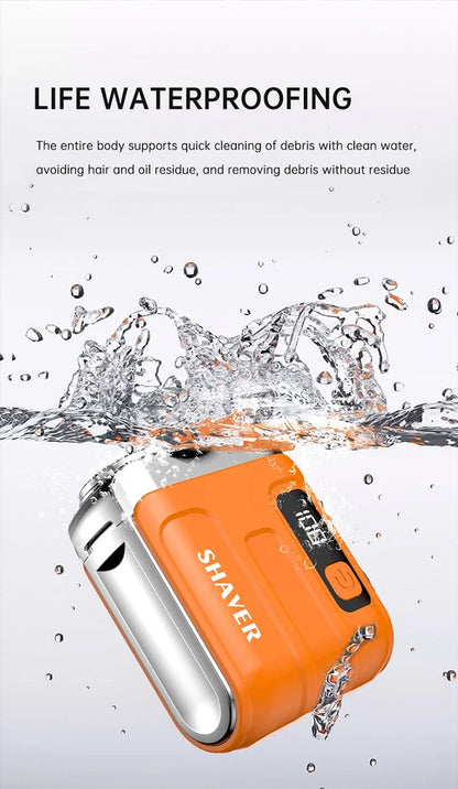 Mini Electric Smart Shaver Household Car Shaver Digital Display Dual Blade Rechargeable Shaver Powerful Beard Trimmer Tool Beauty World Shop