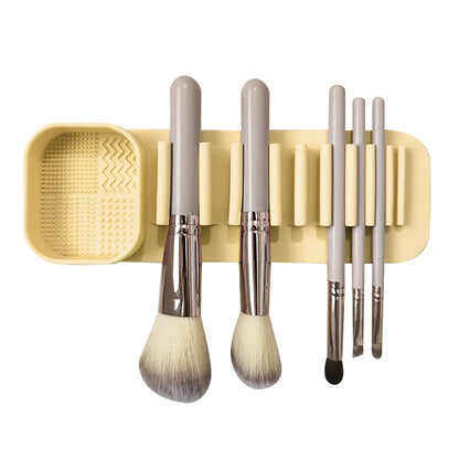 1PCS Silicone Washing Bowl Makeup Brush Cleaning Box Make-up Egg Drying Tool Set Powder Puff Washer Sponge Storage Artifact