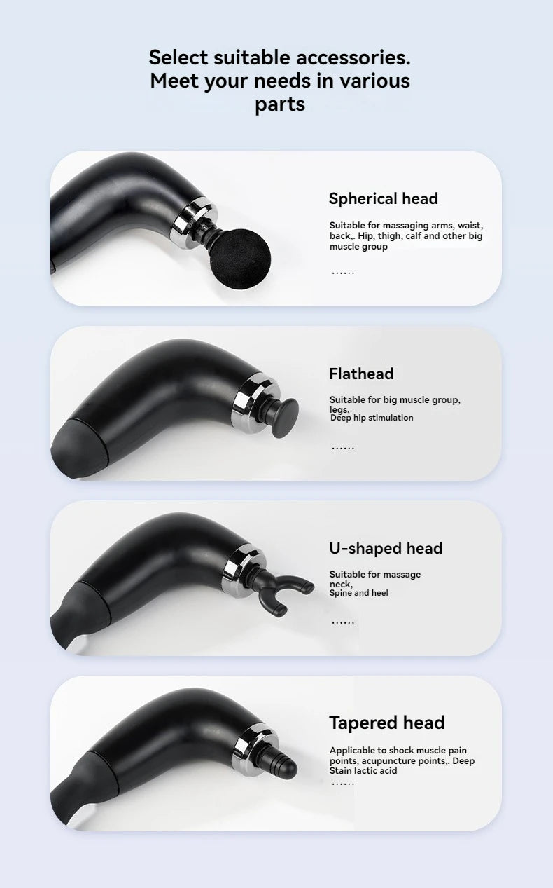 2025 New Smart Fascia Gun Electric Massager Massage Hammer Electric Fascia Gun Home Handheld Hammer Back Artifact Christmas Gift Beauty World Shop