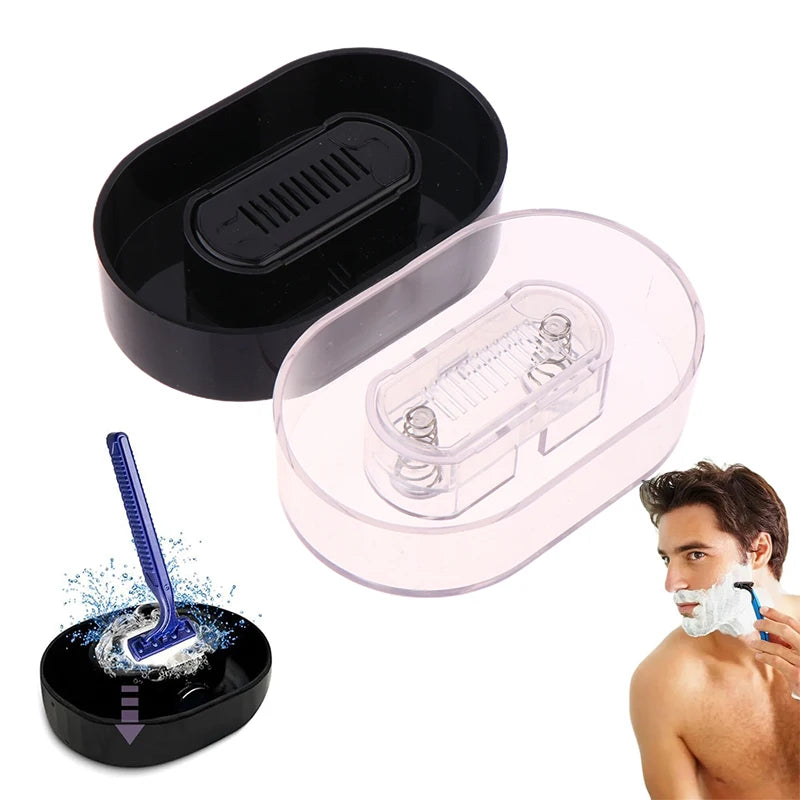 Rinser Cleaner For Most Razors Plastic Shaver Storage Rack Efficient Water Saving No Batteries Shaving Razor Accessory Beauty World Shop