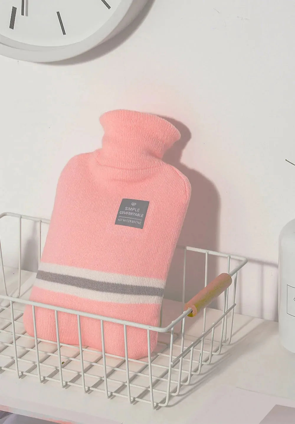 Hot Water Bottle with Knitted Cover Durable 1L/2L Hot Water Bag for Pain Relief Hot Cold Therapy Hand Feet Warmer Women Gifts Beauty World Shop