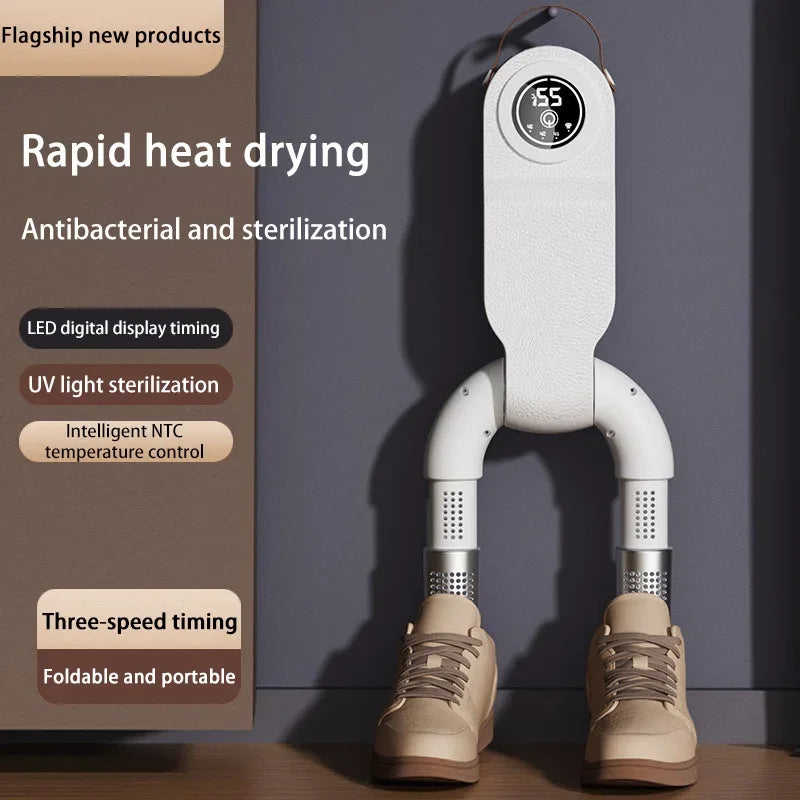 Intelligent Shoe Dryer Purple Light Deodorizing Portable Foldable Dryer Timer Autumn Winter Home Electric Foot Boot Dryer 2026 Beauty World Shop