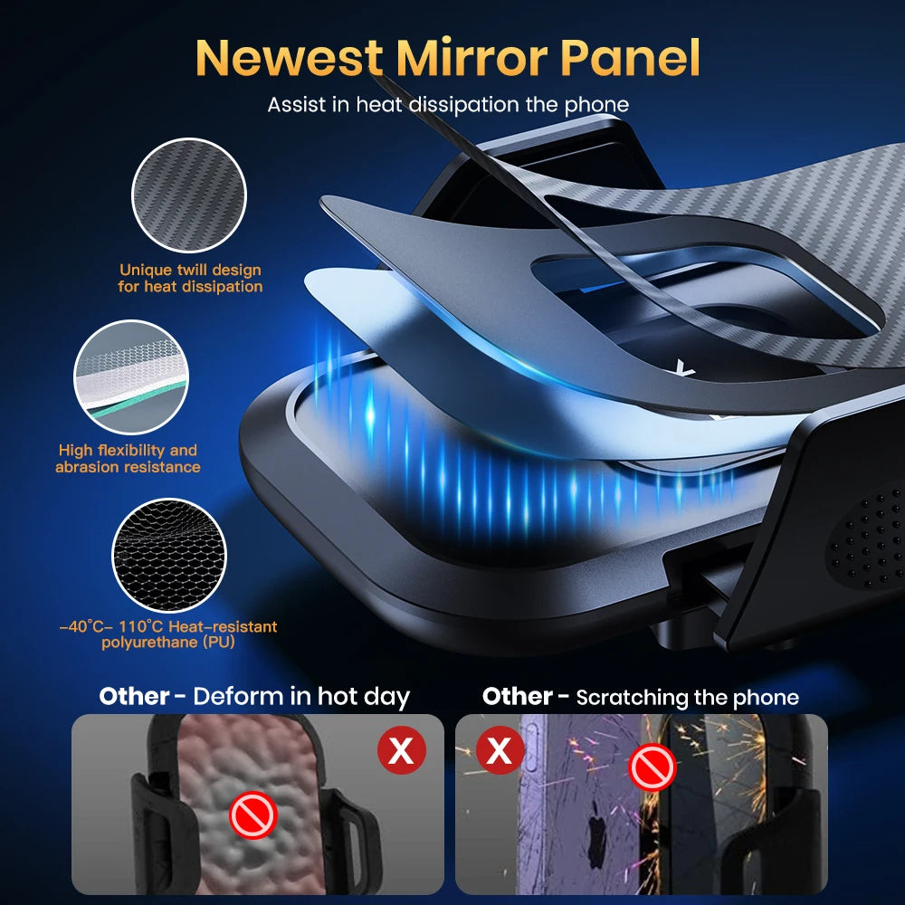 Car Phone Holder Mount,TOPK Upgrade Auto Locking Universal Phone Stand Holder with Hook Clip for Car Air Vent for iPhone Samsun Beauty World Shop