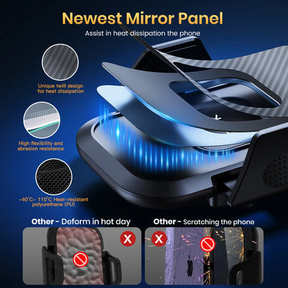 Car Phone Holder Mount,TOPK Upgrade Auto Locking Universal Phone Stand Holder with Hook Clip for Car Air Vent for iPhone Samsun Beauty World Shop
