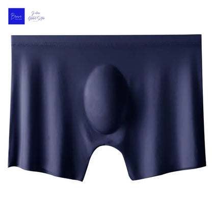 1pc Mens Boxers Shorts Ice Silk Men Panties Seamless Sexy Underwear Man Underpants Panties Male Antibacterial Breathable Briefs Beauty World Shop