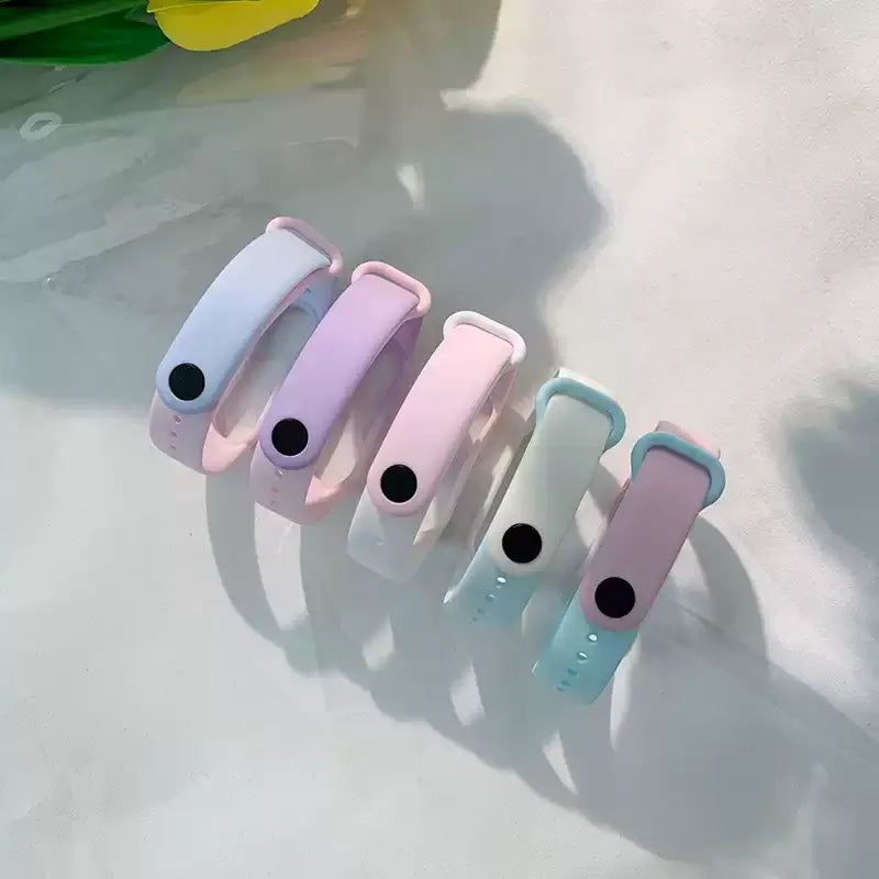 official Silicone Strap For Xiaomi Mi Band 4 5 6 7 Bracelet Sport Watch Wristband Miband4 miband7 Correa Mi band 3 4 5 6 7 Band Beauty Fashion