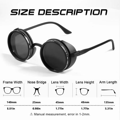 CRIXALIS Handmade ND Adjustable Sunglasses 1~9 Manual Dimming Glasses Fishing Filter UV400 Retro Steampunk Polarized SunGlasses Beauty World Shop