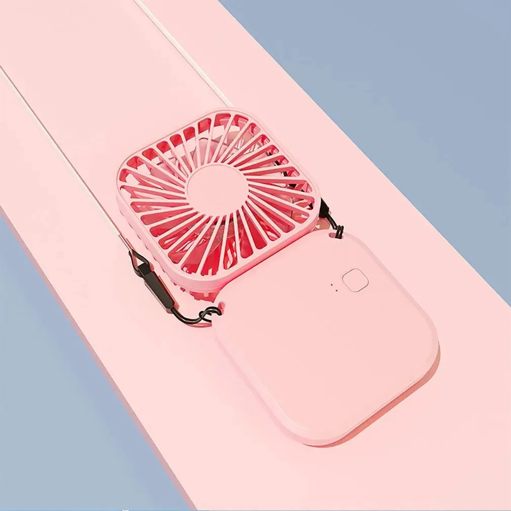 Mini Hanging Neck Fans Portable Folding USB Fans Mute Power Bank Portable Handheld Desktop Multi Function