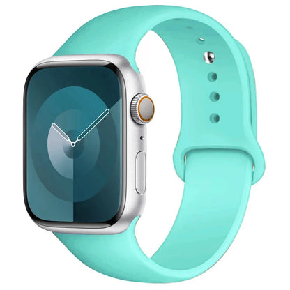 Silicone Band For Apple Watch strap 44mm 45mm 40mm 41mm 42-38mm 45 mm sport bracelet iwatch series 8 7 6 5 4 3 SE 9 Ultra 2 49mm Beauty World Shop