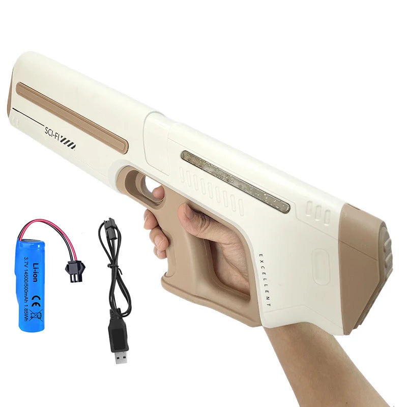 Electric Water Guns For Adults Powerful Squirt Automatic Water Suction Water Blasters Summer Outdoor Beach Toy For boys Kid Gift Beauty World Shop