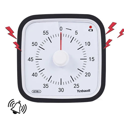 Yunbaoit VT01 Upgraded 60 Minute Visual Timer with Protective Case Silent Countdown Timer for Kids Beauty World Shop