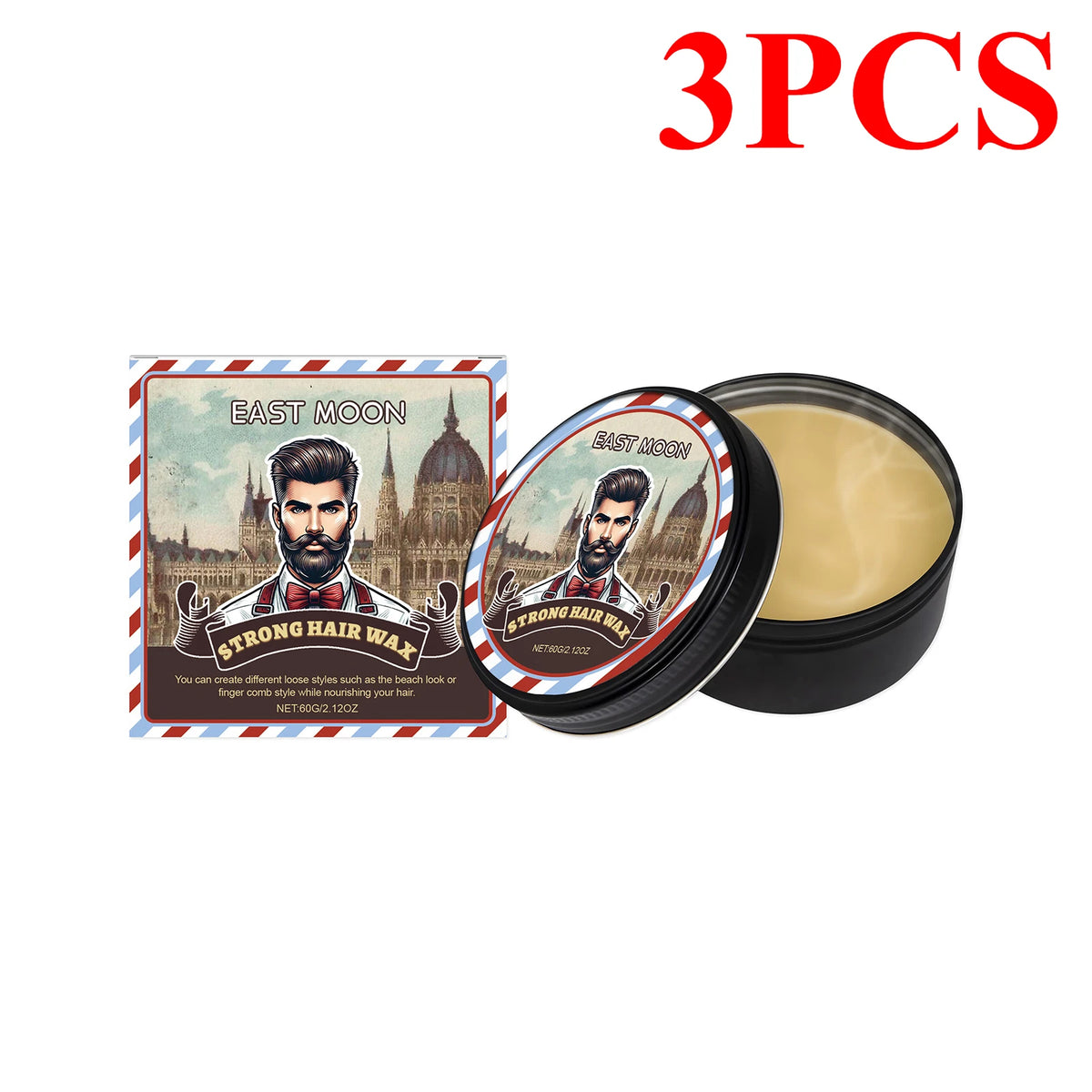 Long Lasting Stying Wax Fluffy Hair Pomade Wax Keep Hair Oil Edge Control Barbershop Tools Salon Hairdressing Mud Hair Styling Beauty World Shop