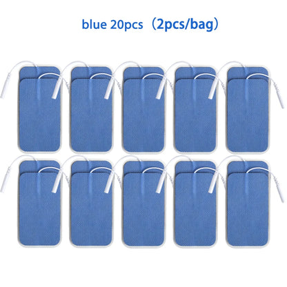 Self Adhesive Reusable Electrode Patches, Non-woven Fabric Electrode Pads, TENS Unit, EMS Muscle Stimulator, Replacement Sticker Beauty World Shop
