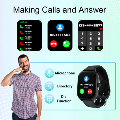 LAXASFIT H9 and H6 Smartwatch Dial to Answer Calls Calorie Tracking Heart Rate Blood Oxygen Monitoring Bluetooth Smart Watch Beauty World Shop