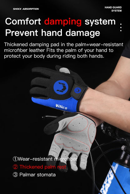 MTB Bike Sports Cycling Gloves Full Finger Men Women Running Fitness Gym Spring Summer Riding Motorcycle Gloves Beauty World Shop