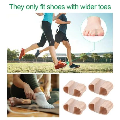 Gel Bunion Toe Separator W/Fabric Lining for Big Toe,Silicone Toe Spacers Breathable Toe Corrector Protector for Overlapping Toe Beauty Trend Shop