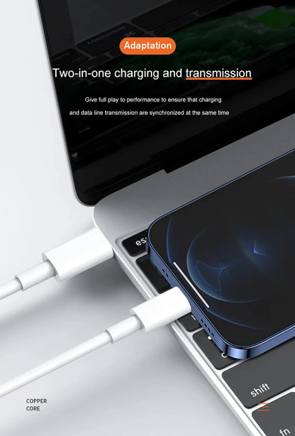 20W PD USB to Lighting USB C to Lighting Fast Charger Cable For Apple iPhone 14 13 12 11 Pro Max X XR Plus iPad Data Sync Line Beauty World Shop