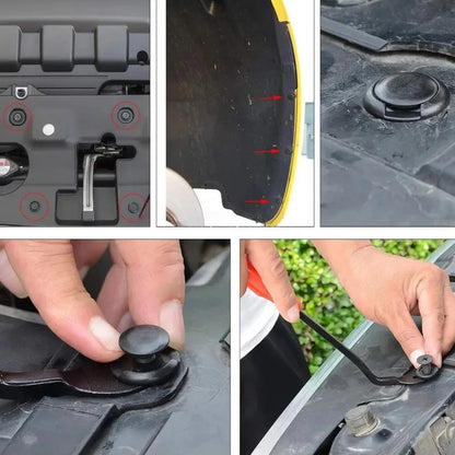 Car Retainer Clips Plastic Fasteners Kit 6 Size Auto Push Pin Rivets Set Body Bumper Push Rivet Clips ﻿ Beauty World Shop