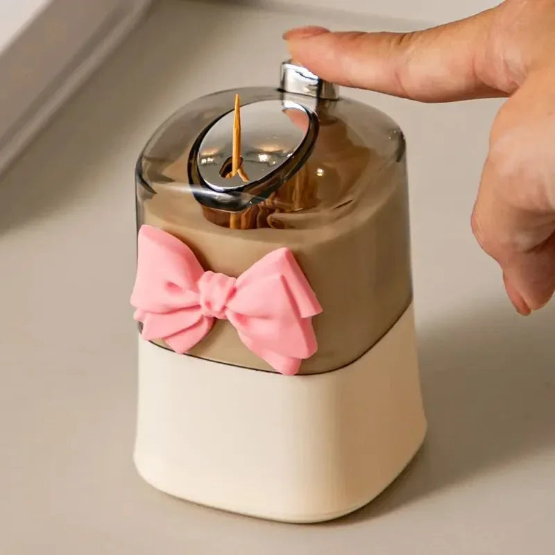 Creative Toothpick Storage Box Automatic Pop-up Toothpick Box Home Living Room Dining Room Push-type Toothpick Holder Beauty World Shop