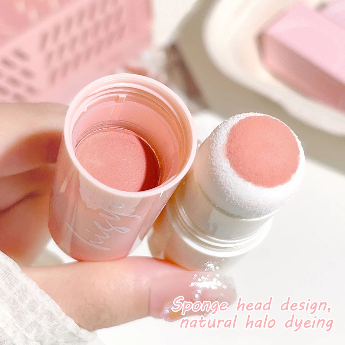 HISYI Yunrou Soft Fog Blush Stick - Energetic and Bouncy, Korean Style, Brightening, Dual-Use for Lips and Cheeks Beauty World Shop