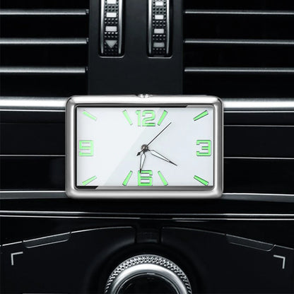 Auto Fashion Square Watch Car Clock Interior Decoration Self-adhesive Electronic Vent Clip Watch Automobile Quartz Clock Beauty World Shop