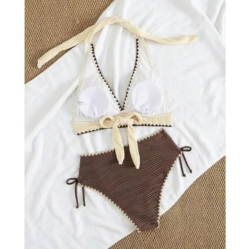 Sexy High Waist Bikinis Women's Swimwear Female Swimsuit For Swim Wear Bathing Suits Brazilian Bikini Set Beachwear Pool Bather Beauty World Shop