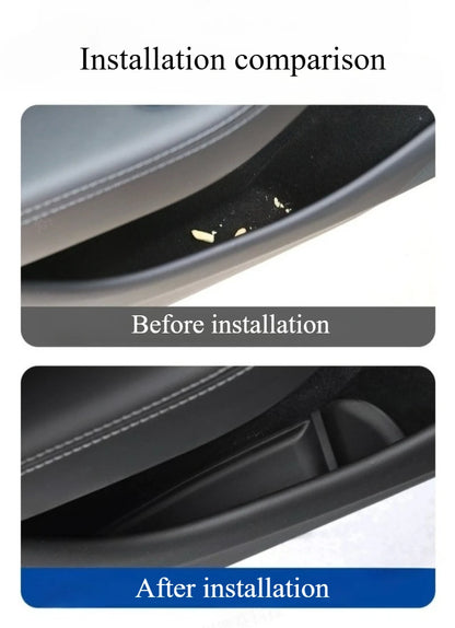 For Tesla Model Y Juniper 2025 Car Door Storage Pad 5PCS TPE Central Control Water Cup Holder Mat Organizer Tray Car Accessories Beauty World Shop