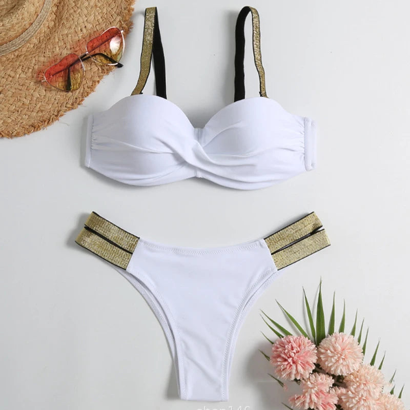 Summer Sexy Bikinis Push Up Swimsuits Women's Swimwear For Female Beach Swim Wear Bathing Suits Brazilian Bikini Set Pool Bather Beauty World Shop