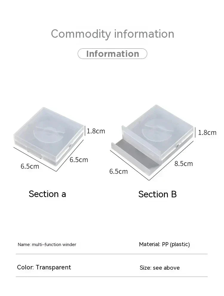 Portable Transparent Cable Organizer Cord Management Usb Cable Winder Retractable Phone Holder Charger Wire Storage Protector Beauty Trend Shop