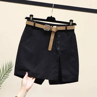 black with belt