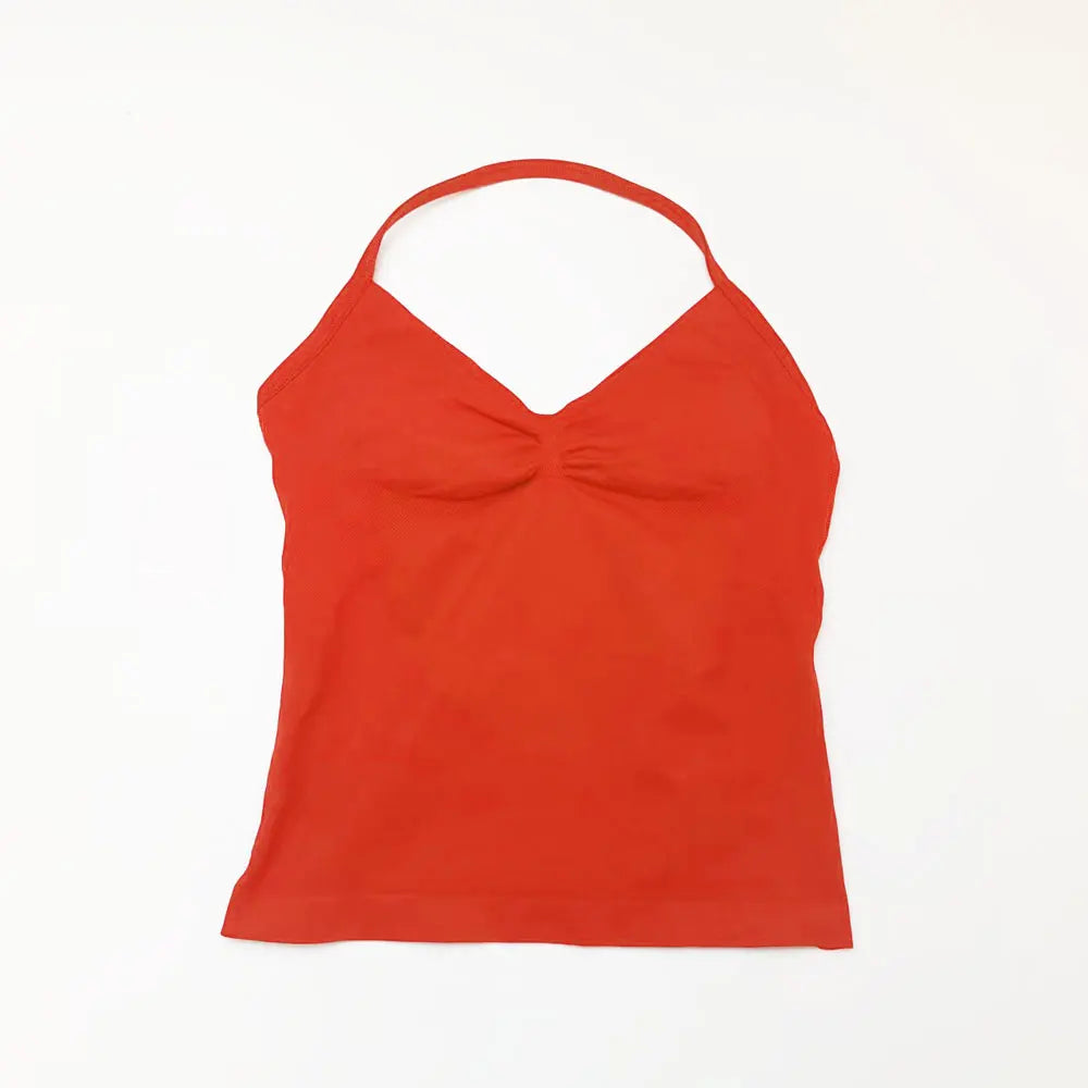 NCLAGEN Impact Longline Strappy Top Sports Yoga Vest Women's Fitness Tank Top Gym Beautiful Open Back Bra Running Workout Halter Beauty World Shop