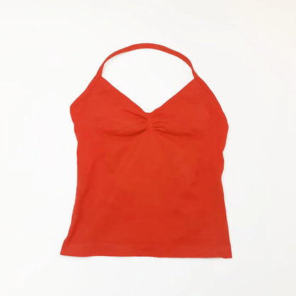 NCLAGEN Impact Longline Strappy Top Sports Yoga Vest Women's Fitness Tank Top Gym Beautiful Open Back Bra Running Workout Halter Beauty World Shop