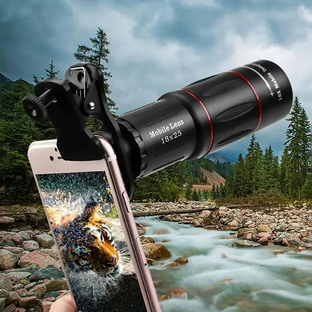 New Mobile Phone Telephoto Lens Universal External Zoom Camera Lens 18 Times Far Away from the Concert Beauty Trend Shop