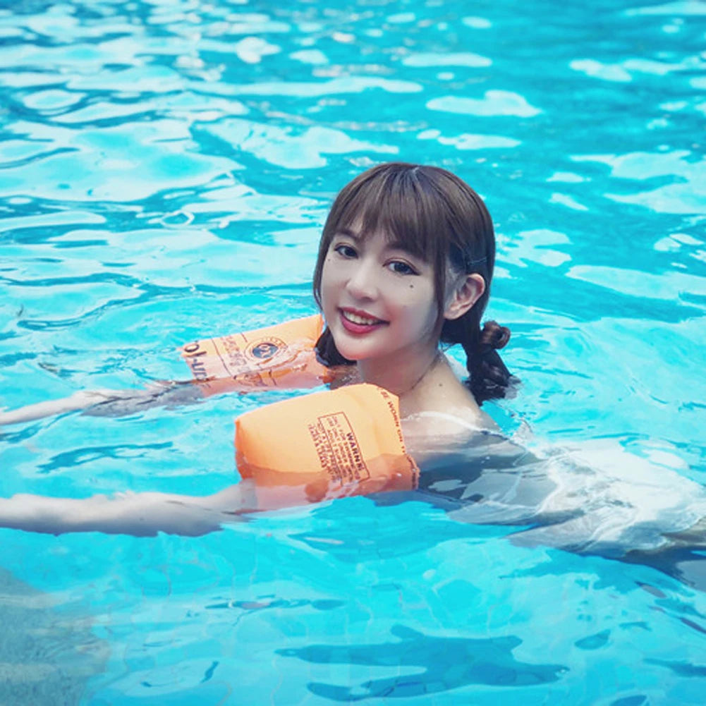1 Pair/2pcs Thickened Inflatable Water Sleeve for Adult Water Sports Pool Swimming Trainer Buoyancy Arm Rings Swimming Buoy Beauty World Shop