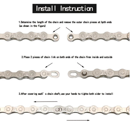 5 Pair Bicycle Chain Link Connector Joints Magic Buttons Cycling Speed Quick Master Links For Mountain Bike 6/7/8/9/10/11/12 S Beauty World Shop