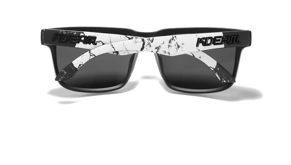 KDEAM Men's Polarized Sunglasses Square Casual Outdoors Sun Glasses Women Unisex Sunglass For Couple With Zipper Case Beauty World Shop