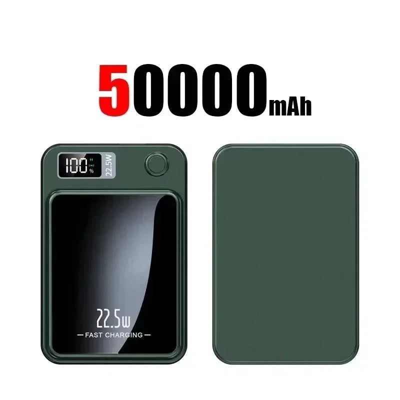 Lenovo Magnetic Wireless Power Bank 500000mAh PD22.5W Large Capacity Fast Charging External Battery For iPhone Huawei Samsung Beauty World Shop