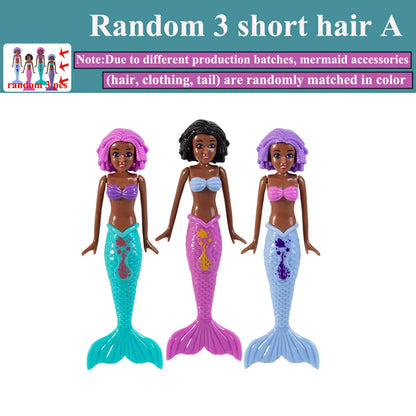 4/3 PCS 1 bag Mermaid Water Play Toys Different Style for Swimming Children Game in Sun Pool/Beach/Bath Time Gift Color Random Beauty World Shop