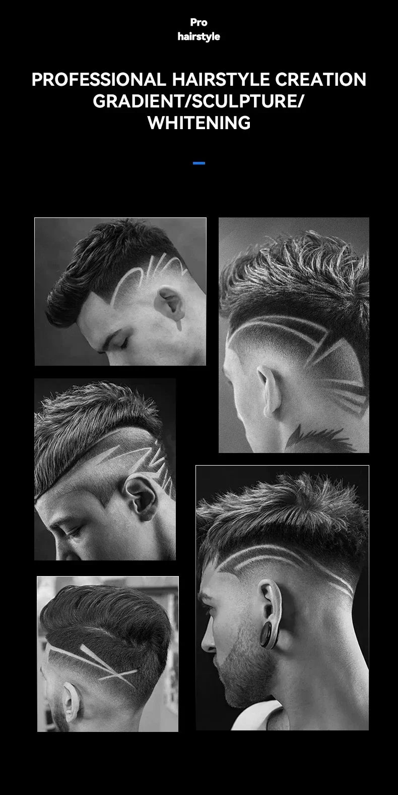 Kemei KM-2293 Hair Cutting Machine Professional Rechargeable Barber Hair Clippers Electric Hair Trimmers Cordless for Men Kemei Beauty Trend Shop