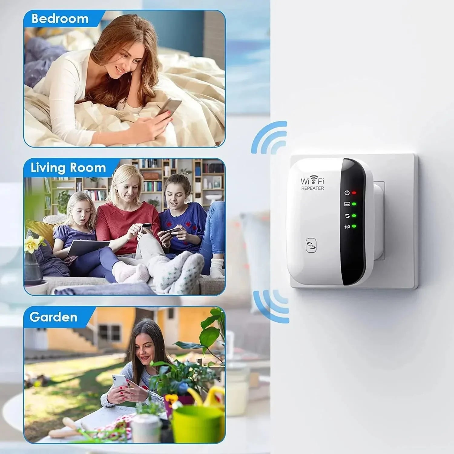 Wireless Signal Booster Wifi Extender Small Steamed Bun Network Repeater Ap Broadband Home Router Signal Amplification Extension Beauty World Shop