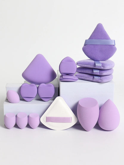 Cat Powder Cotton Candy 16-Piece Set 2 Makeup Eggs & 4 Mini Makeup Eggs & 2 Cotton Candy Powder Puff & 4 Powder Puff & 4 Mini C Beauty World Shop